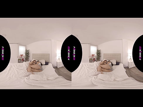 ❤️ PORNBCN VR دو لزبین جوان در واقعیت مجازی سه بعدی 4K 180 با شاخ از خواب بیدار می شوند ژنو بلوچی کاترینا مورنو ❤️  شلخته در ما
